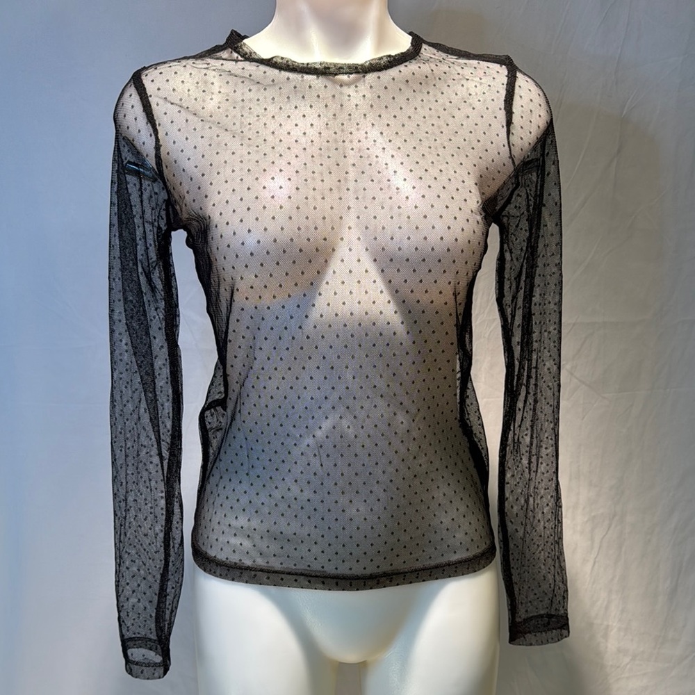 Divided Black Fitted Long Sleeve Blouse